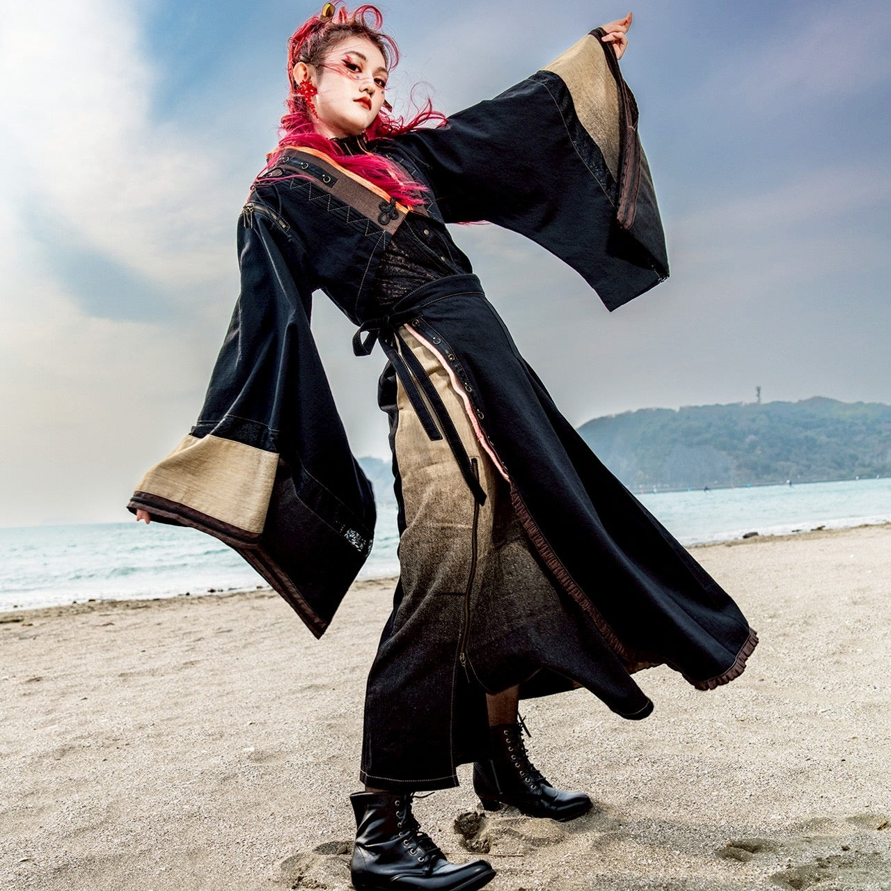 琉球浪漫物語〜第二章 岡山産デニム巻きすかーと