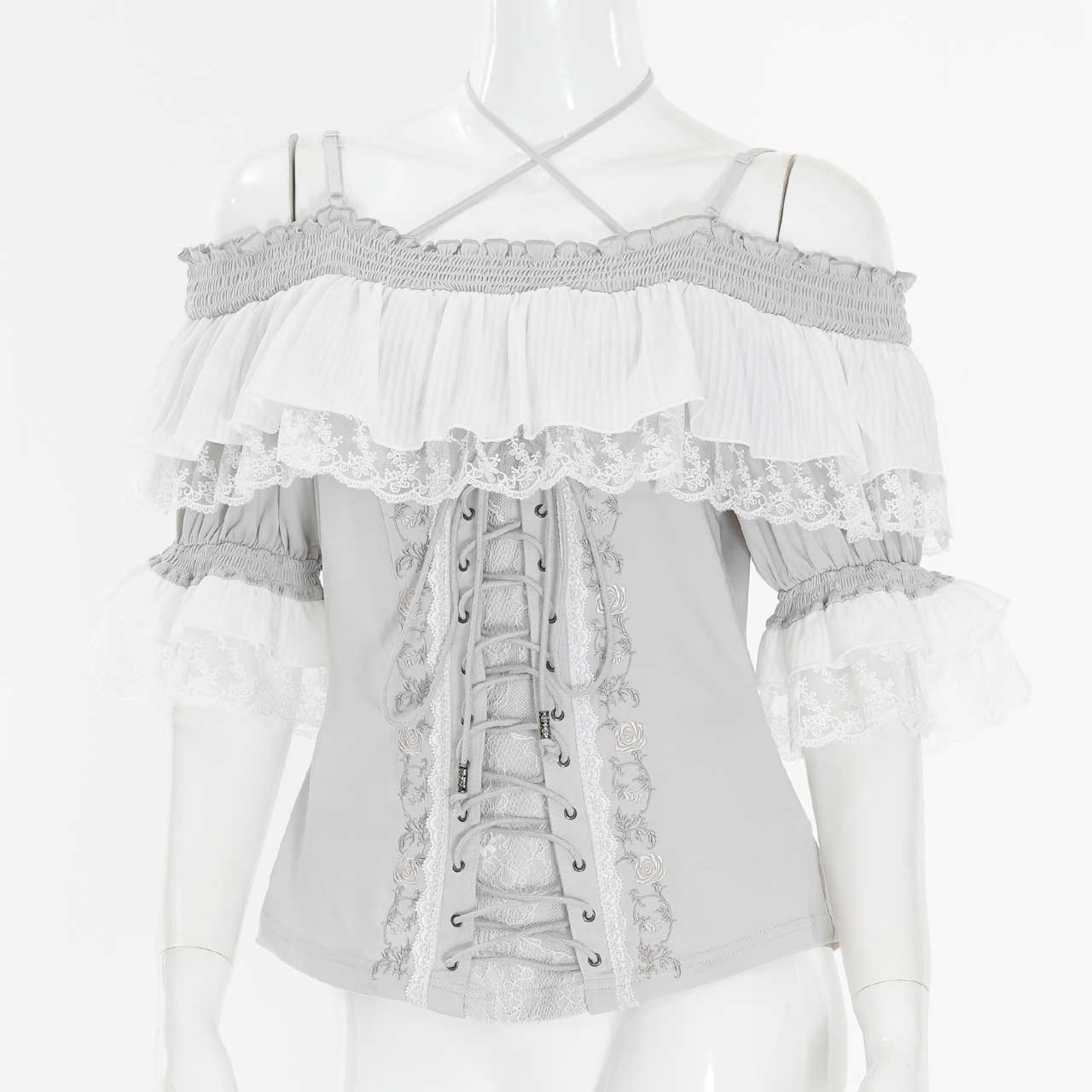 Pirates Rose オフショルダープルオーバー