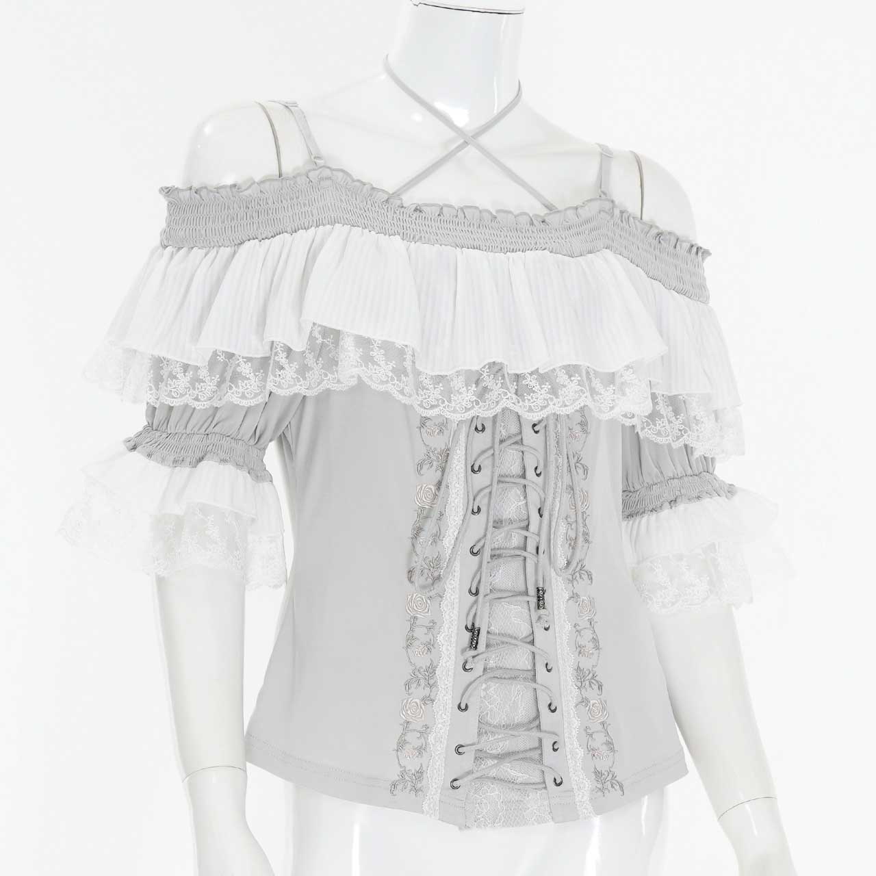 Pirates Rose オフショルダープルオーバー