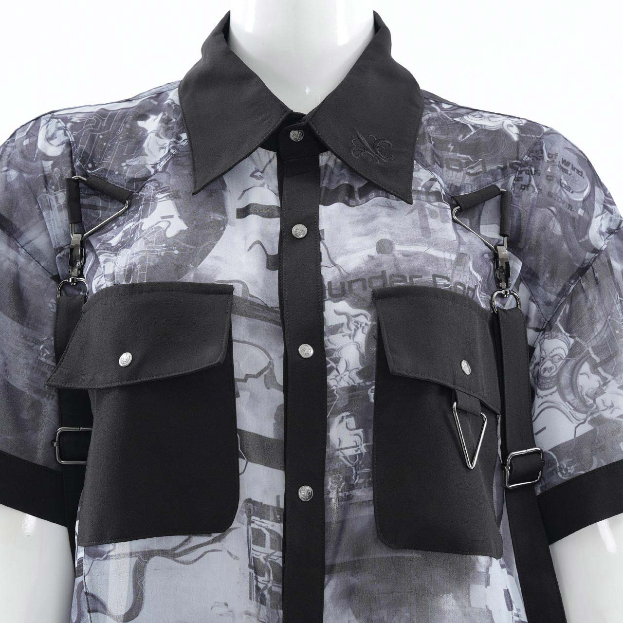 風神雷神半袖ブラウス