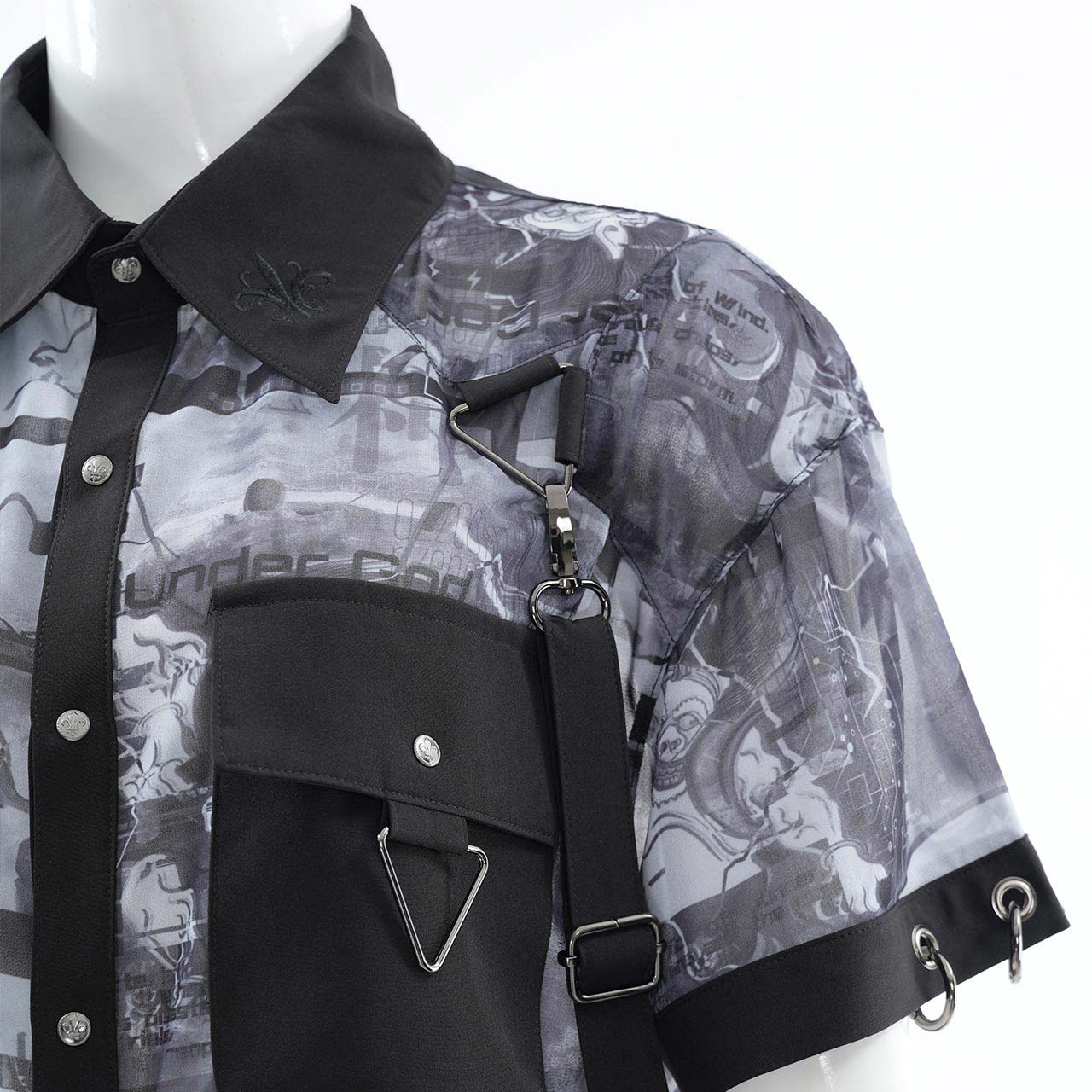 風神雷神半袖ブラウス