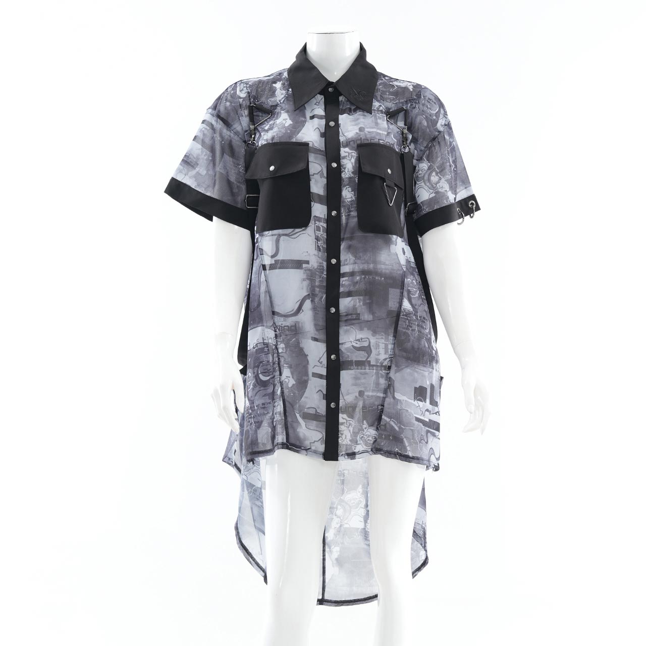 風神雷神半袖ブラウス