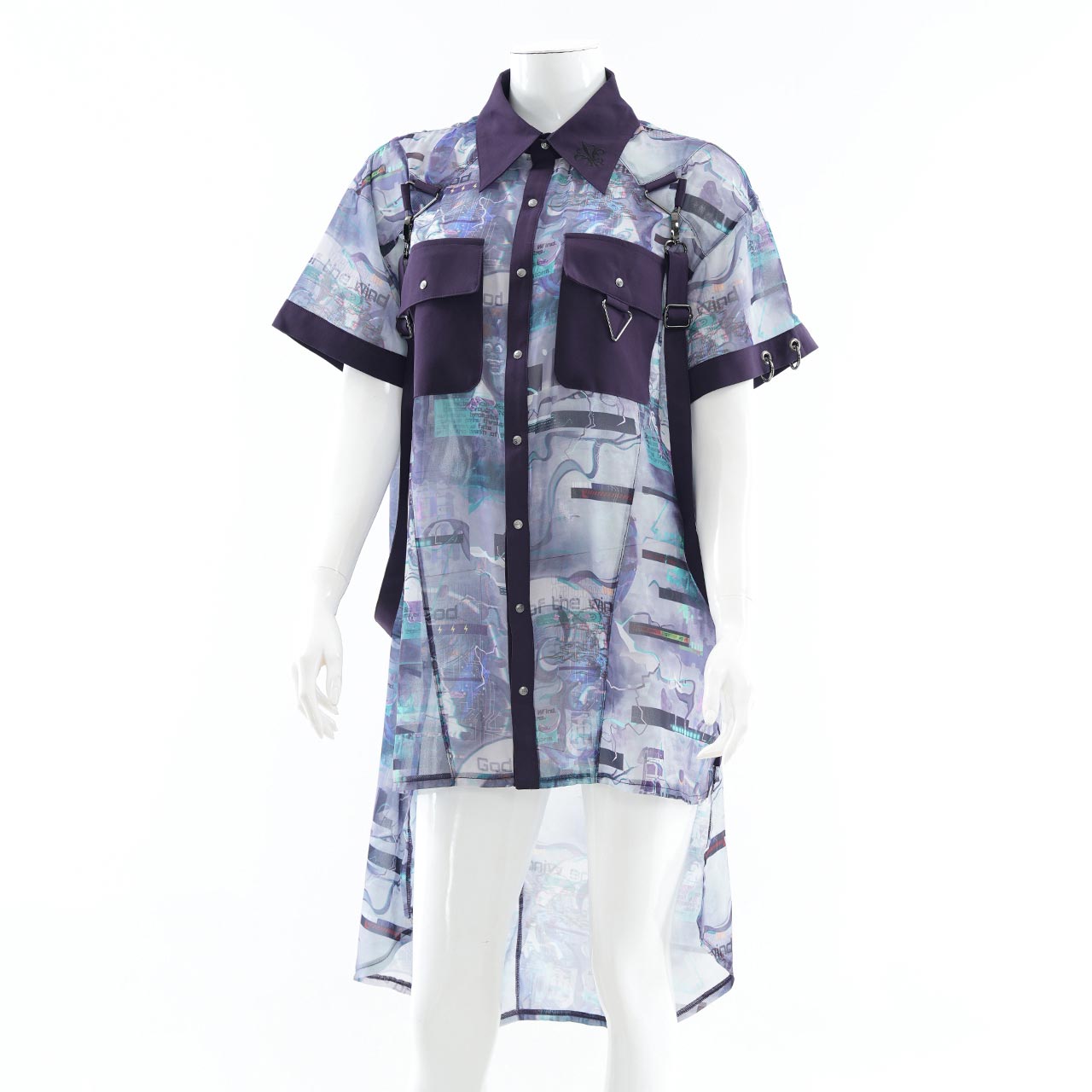 風神雷神半袖ブラウス