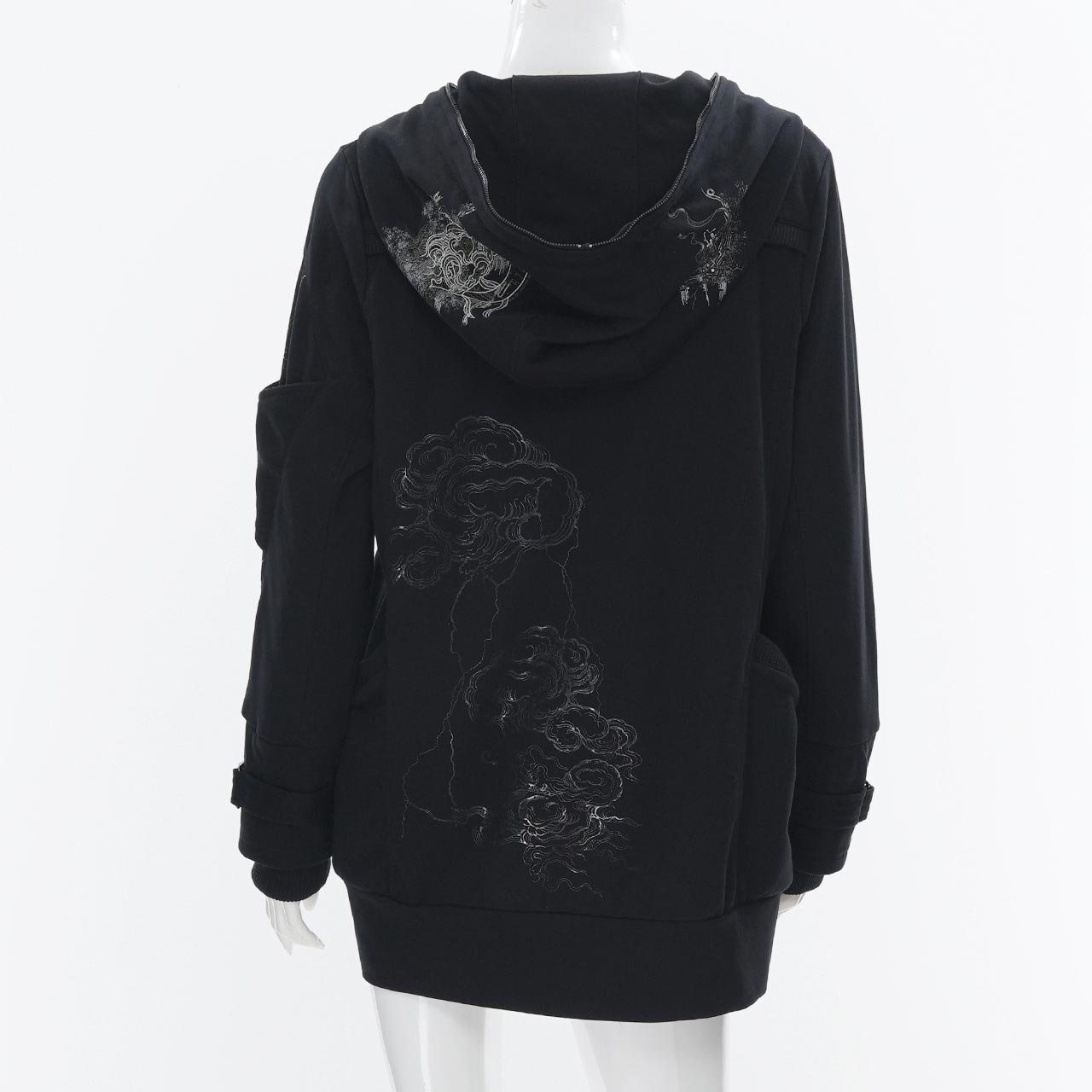 風神雷神zipパーカー