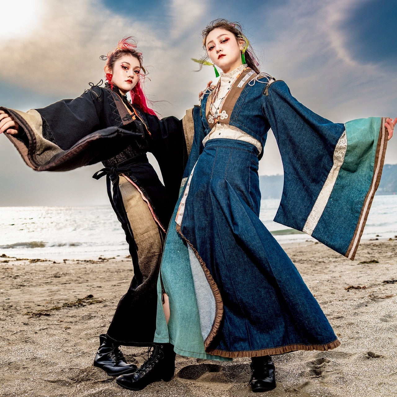 琉球浪漫物語〜第二章 岡山産デニム巻きすかーと