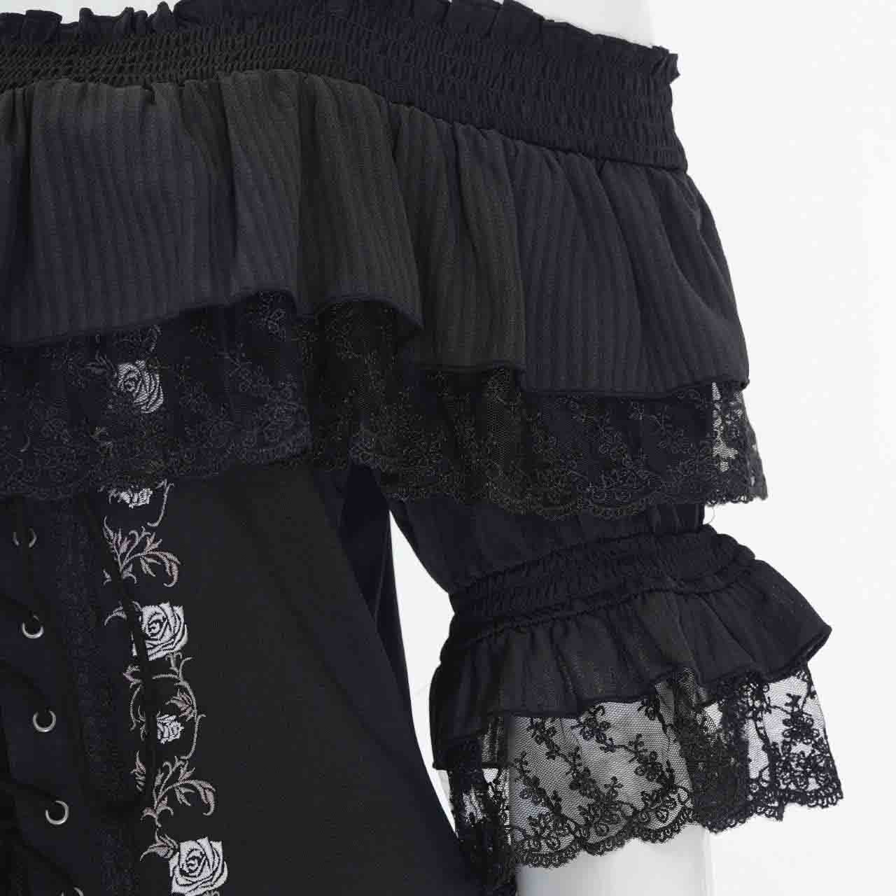 Pirates Rose オフショルダープルオーバー