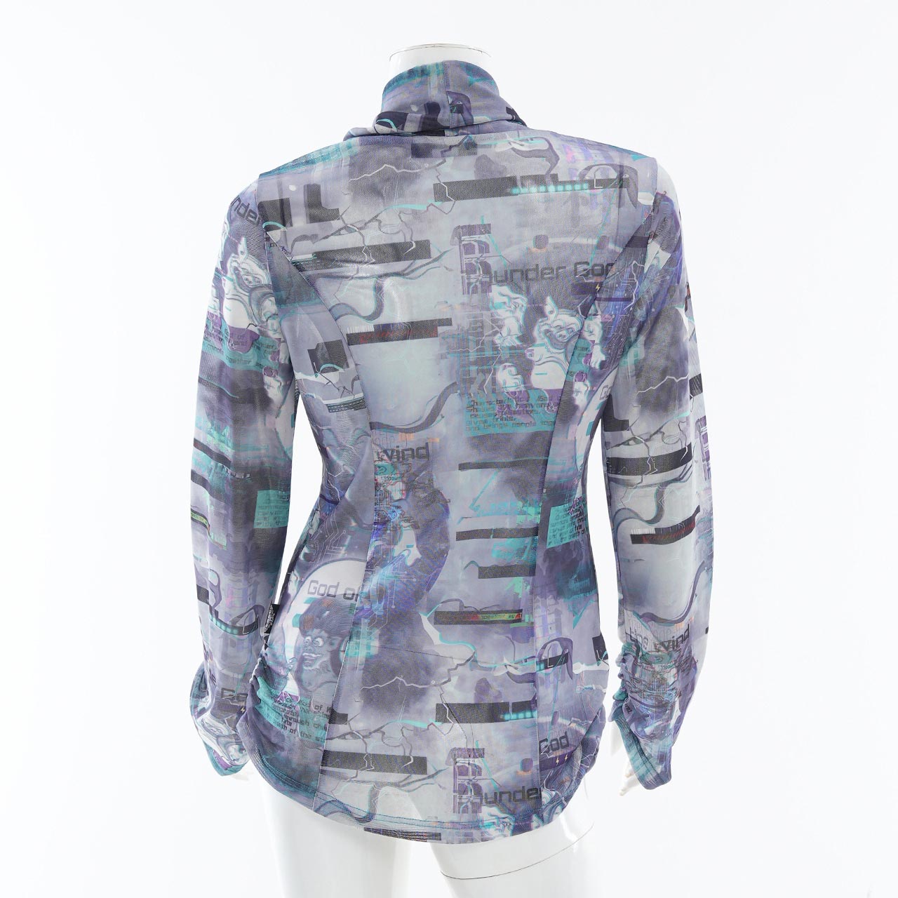 風神雷神メッシュハイネックカットソー