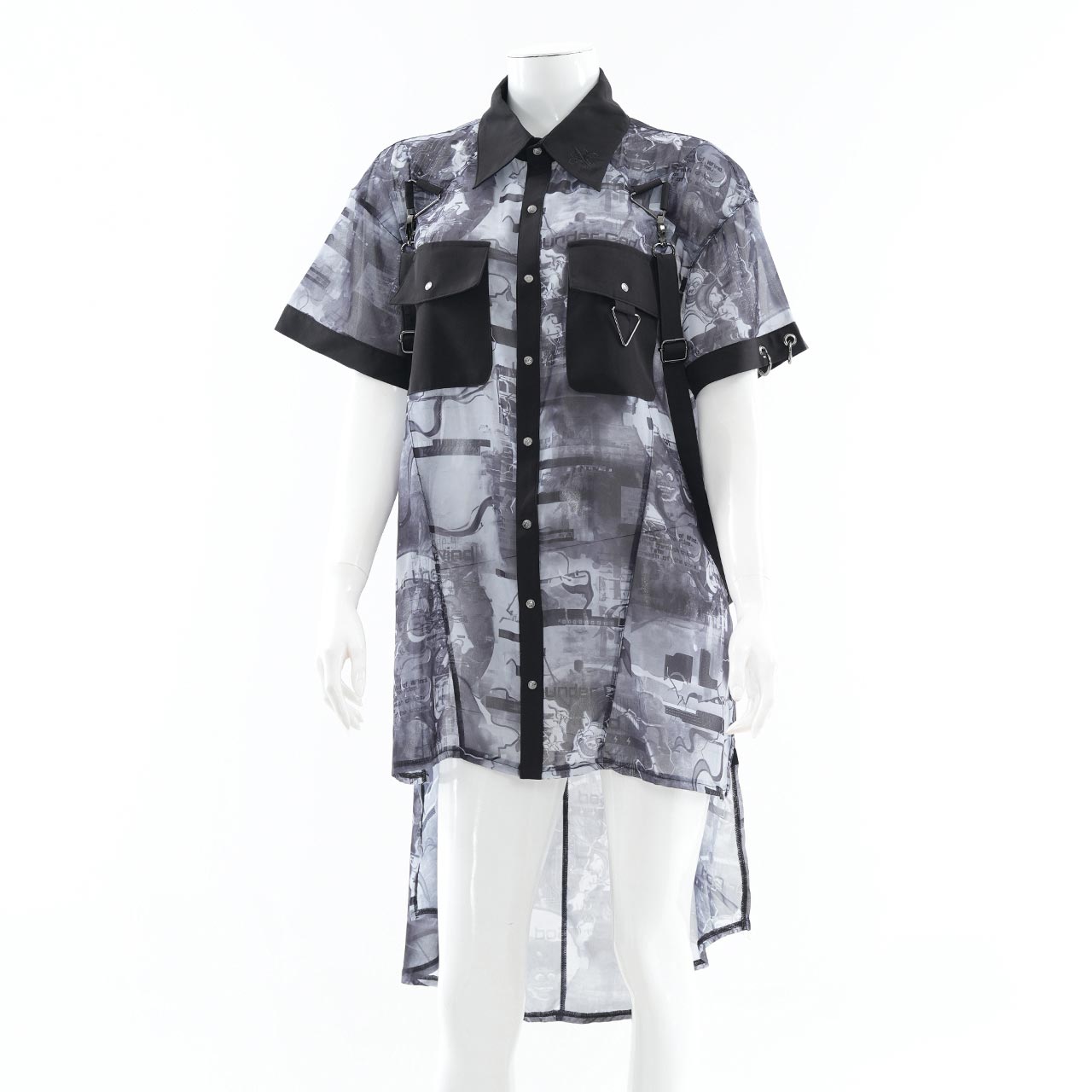 風神雷神半袖ブラウス