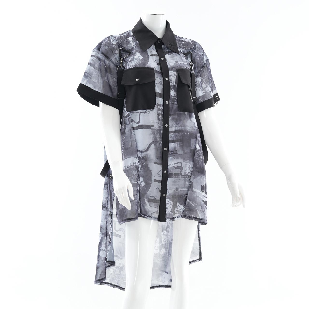 風神雷神半袖ブラウス