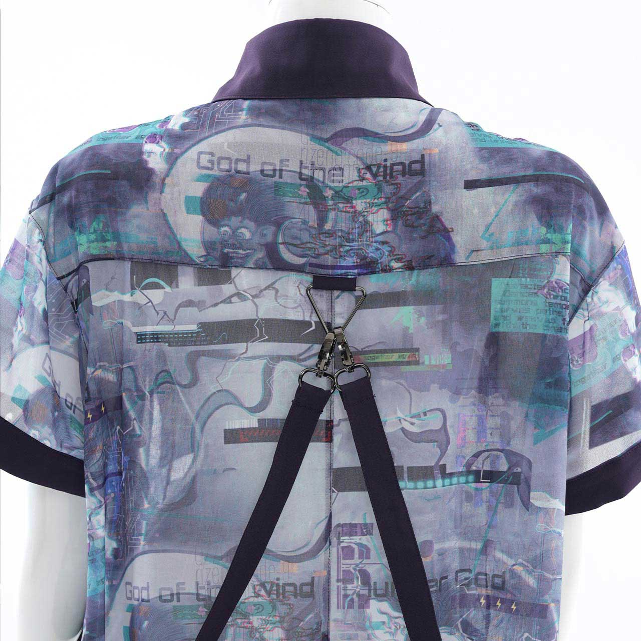 風神雷神半袖ブラウス