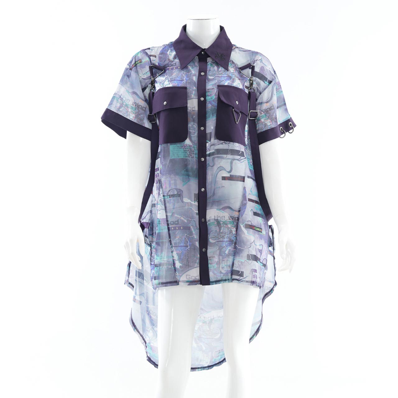 風神雷神半袖ブラウス