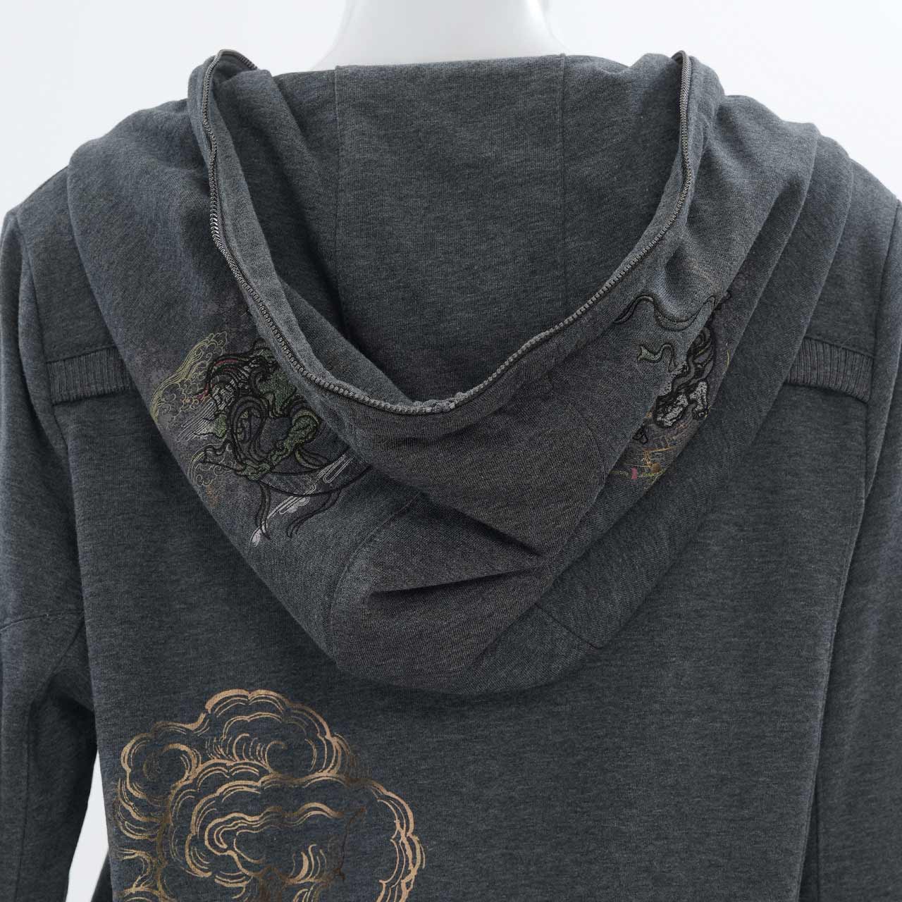 風神雷神zipパーカー