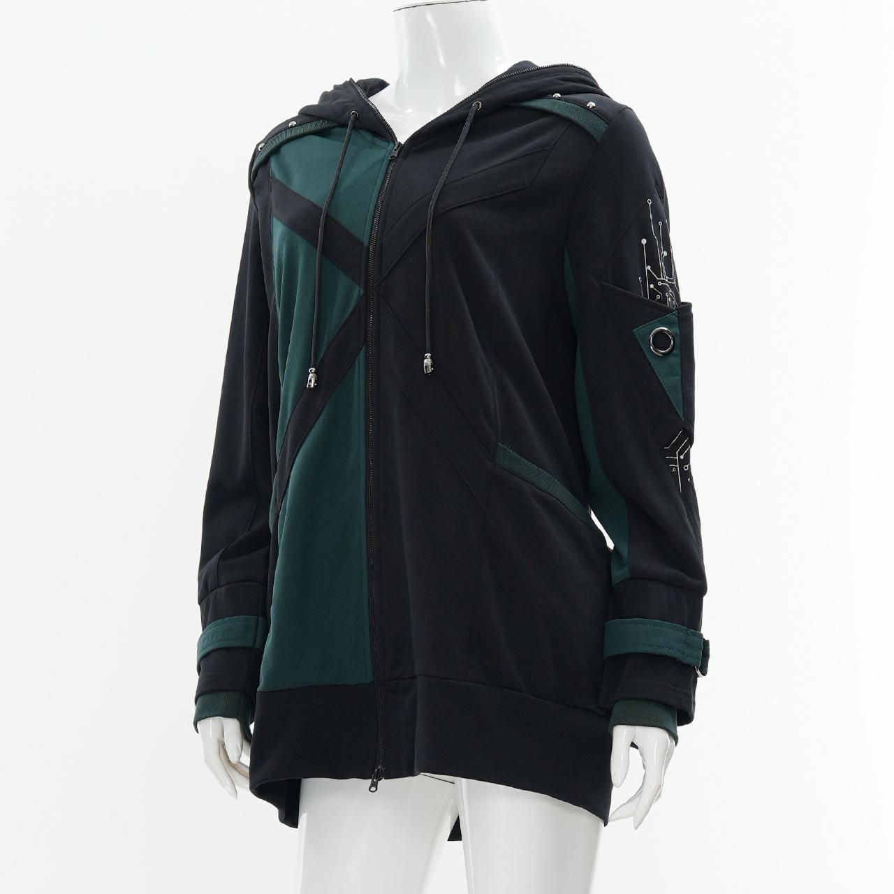 風神雷神zipパーカー